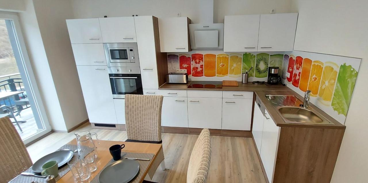 קלוטן Ferienwohnung Am Fluss מראה חיצוני תמונה